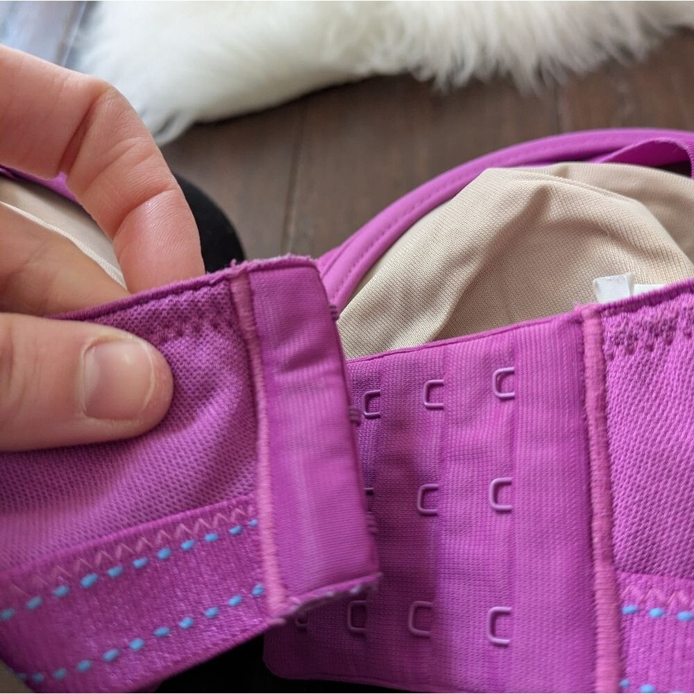 Chantelle Minimizer Bra Natural Purple Lined Seamless Full Coverage 34DDD 34F - Picture 5 of 10